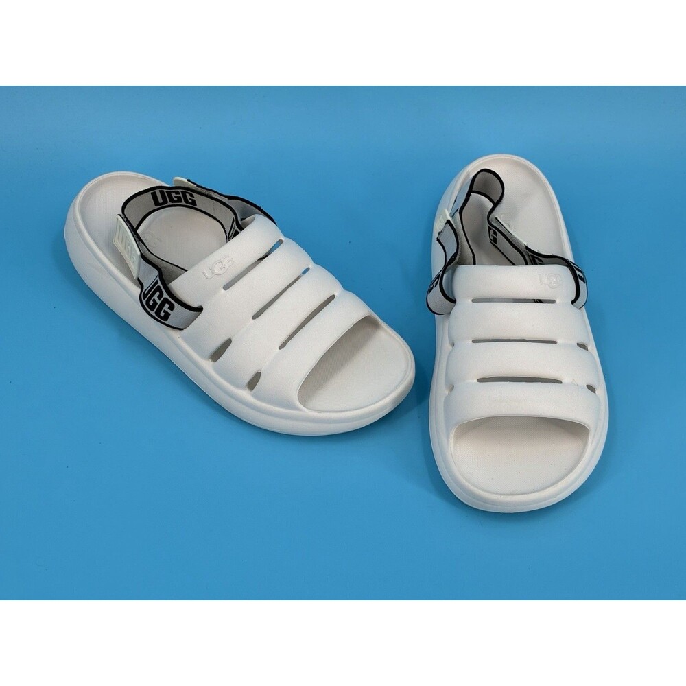 UGG Sport Yeah Sandals Men’s 11 Bright White Slingback Slides 1126811